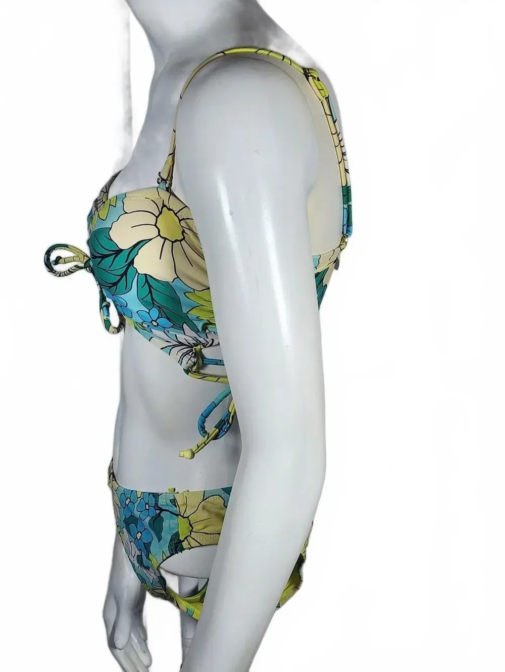 No Boundaries Floral Bikini Swimsuit Set Size S (3-5)